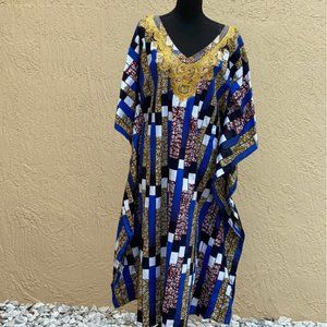 Waxprint Caftan Dress